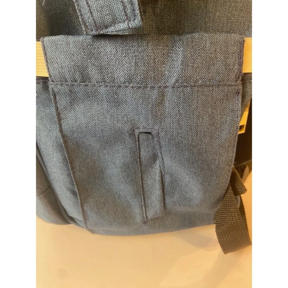 AFBP Blue Canvas Diaper Bag Backpack Gold Tone Hardware Travel Bag